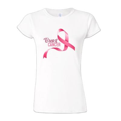 China Wholesale Cotton High Quality Fancy Printed Casual Anti-Wrinkle Pink Breast Cancer Month T-shirt Women's T-shirt for sale