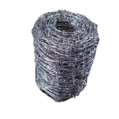 China Large Pad Galvanized Barbed Wire To Mesh Plastic-coated Barbed Wire for sale