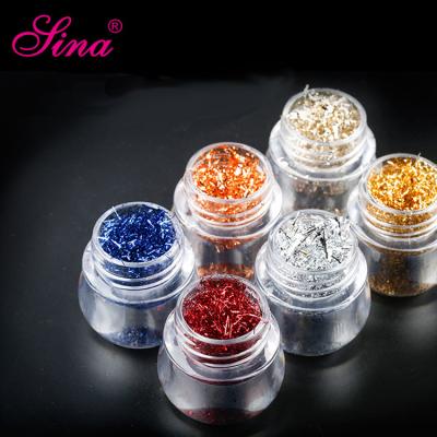 China Easy Apply Private Label Nail Art Foil Liner Mirrof Effect Beauty Nail Glitter Shimmer Shinning for sale