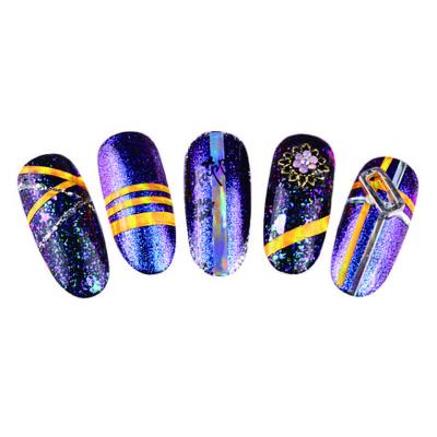 China DIY Ultra Thin Nails Ultra Thin Art Transfer Nail Laser Foil Laser Barring Decals for sale