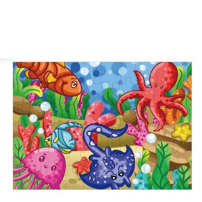 China Kids Game Toys Custom Jigsaw Puzzles 60 Pieces With ODM Design Cheap Cartoon Jigsaw Puzzles 60 Pieces Kids Educational Puzzles Toy for sale