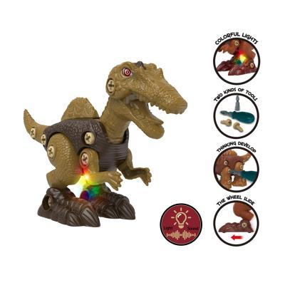 China Hands On DIY Take Apart Dinosaur Toy For Kids Education Stem Toy Color Drill Maker Puzzle Set Dinosaur DIY Series for sale