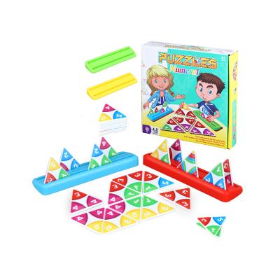 China Home Game Numeral Matching Puzzle Game For Baby Kids Latest Toy Set Kids Smart Math Educational Puzzle Games With EN71 for sale