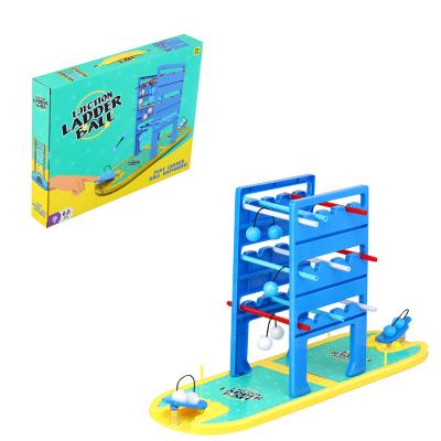 China Indoor games play house game ladder ball ejection game for kids supplier kids board game bounce plastic ball for educational toys for sale