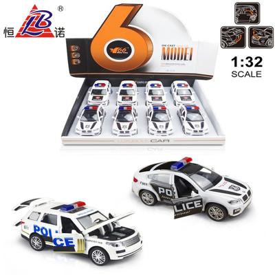 China Alloy 8 PCS Pull Back Vehicles Set Remote Control Police Toy Car for sale