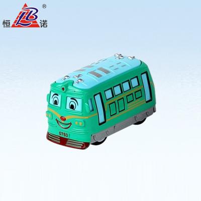 China 12 PCS/BOX Pull Back Diecast Toy Vehicle For Kids Diecast Train Vehicles Model Car/Taxi/Bus For 2022 New Model Diecast Train With Pull Back for sale