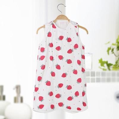 China Four-Layer Anti-Static Cotton Washed Ultralight Breathable Gauze Baby Sleeping Bag for sale