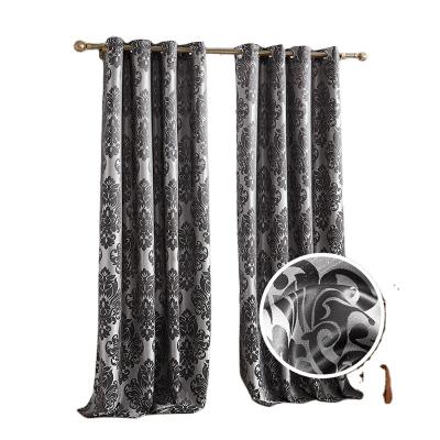 China Blackout Full Jacquard Polyester Insulated Minimalist Curtains Living Room Bedroom for sale