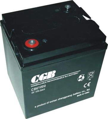 China 100AH 6 V Rechargeable Battery Free Maintenance With CE Standards for sale