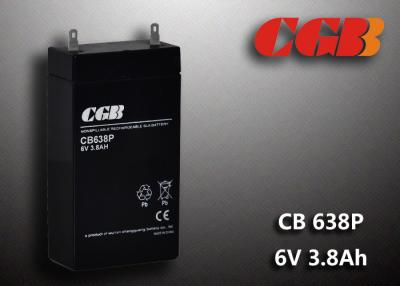 China el sistema de seguridad de la emergencia de la serie de 6V 3.8AH CB638P 6V selló la batería de plomo en venta