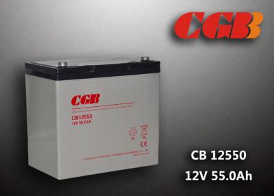 China CB12550 de klep regelde Lood Zure Batterij, 55AH-ABS sla navulbare batterij Met lange levensuur Te koop