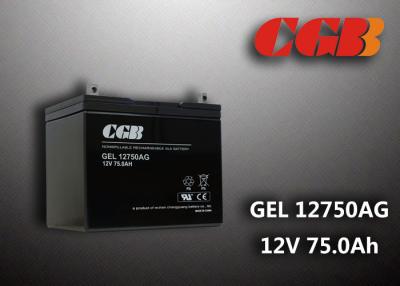 China La batería de plomo de GEL12750AG EPS UPS, válvula reguló la batería profunda 75AH del ciclo 12v en venta