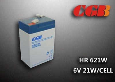 China HR621W 5AH 6V SLA Battery , High Rarte Sealed lead acid deep cycle battery for sale