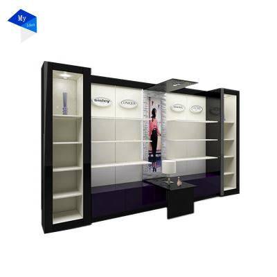 China Morden Perfume Shop Display Cabinet Wall Vs. Custom Rack Perfume Shop Furniture for sale