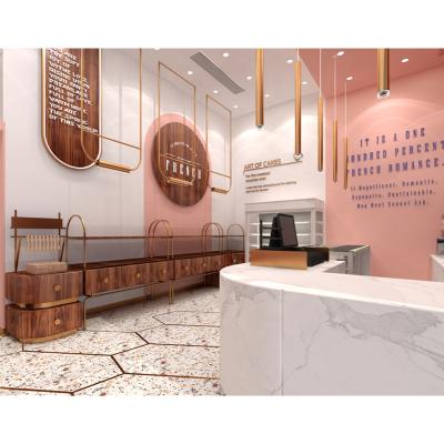 China High Quality Idyllic Coffee Shop Snack Shop Design Tea Shop Bubble 3D Interior Decoration With Furniture for sale