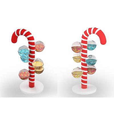 China New Design Candy Mall Candy Cane Furniture Store Candy Cane Funny Display Kickstand For Candy Store Lollipop Stand for sale