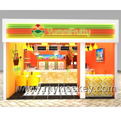 China Making French Fries and Potatoes Hot Selling Ice Cream Store Design Frozen Yogurt Bar Counter Food Display Counter Grocery Store For Sale for sale