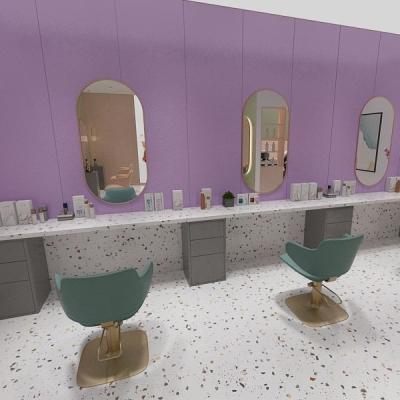 China Beautiful multifunctional interior design with hair salon furniture styling stations for salon hair shop for sale