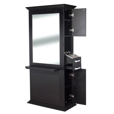 China Fashion Barber Station Mirror Salon Equipment Package Salon Styling Stations For Barber Shop Shop for sale