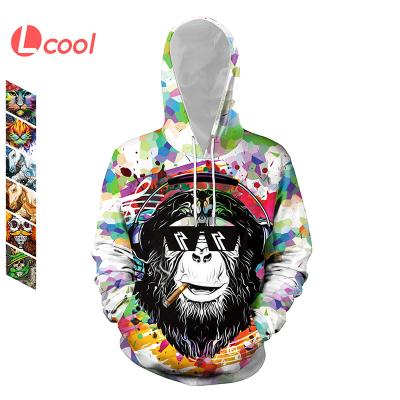 China Wholesale Anti-wrinkle Lcool Mens Womens 3D Horse Printed Hoodies Breathable Animal Print Multi Color Hoodie for sale