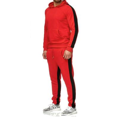 China Lcool New Breathable Fashion Mens Tracksuit Hoody Sweatsuit Jogger Sports Wear Tracksuit With Side for sale