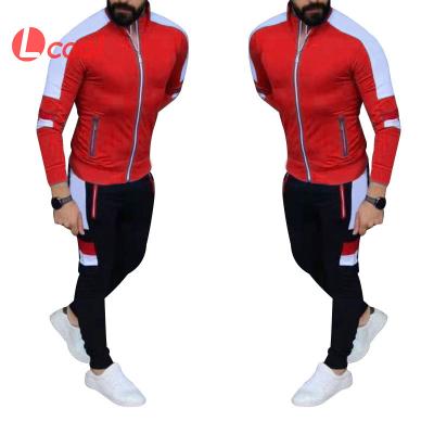 China Breathable Lcool Customized Sweat Suit Skinny Track Suit Men's Jogging Sports Clothing Tracksuit for sale