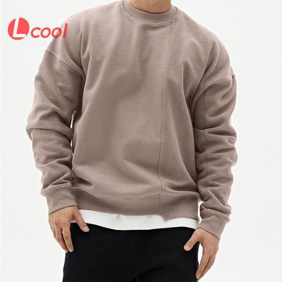 China Custom Oversized Crewneck Sweatshirt Men Crewneck Hoodies Lcool Logo Embroidery Blank Cotton Unisex Anti-wrinkle for sale