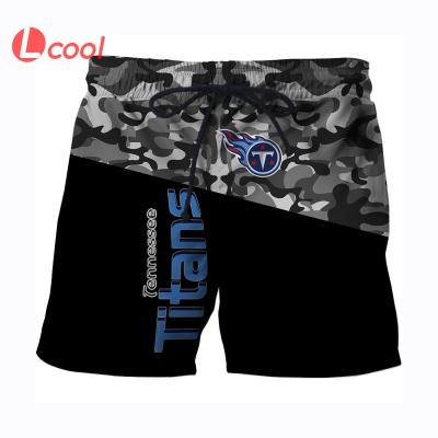 China Anti-wrinkle Lcool Tennessee team titans abbreviations casual men's beach swim shorts football pattern sports abbreviations men for sale