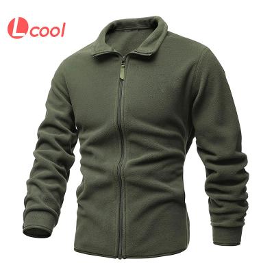 China 2021 New Design QUICK DRY Adult Men's Lcool Polyester Fleece Casual Sportswear Full Zipper Jacket for sale