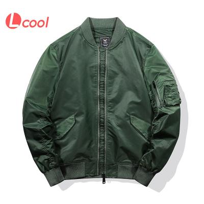 China Custom Blank QUICK DRY Polyester Bomber Jacket Mens 100% Lcool Winter Fleece Baseball Baseball Jacket Solid for sale