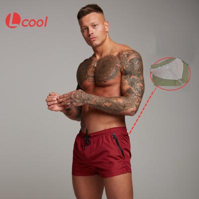 China Anti-wrinkle Lcool Men Running Shorts Exercise Gym Shorts Workout Sport Abbreviations Men for sale