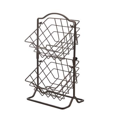 China Stylish Bannana Rack Iron Basket Kitchen Basket Cabinets Accessories Fruit Basket for sale