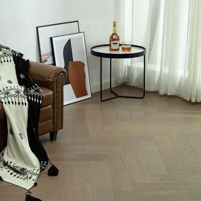 China OEM Mediterranean Solid Hand Scuffed Timer Multilayer Plank Parquet Hardwood Wide Oak Wood Engineered Flooring Prices for sale