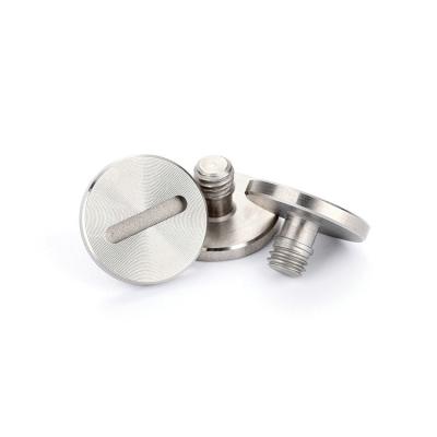 China M1.7*2mm Large Pan CD Style Flat Head Slotted Stainless Steel Screw for sale