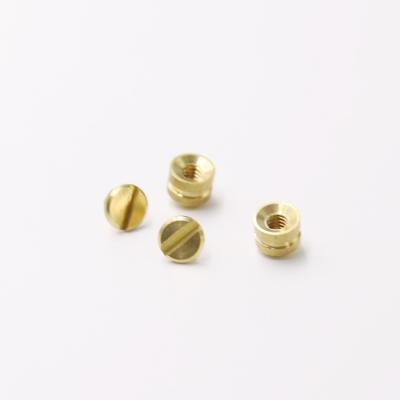 China Solid Brass Pan DIY 5.5mm Monk Head Sam Browne Studs For Shoes for sale