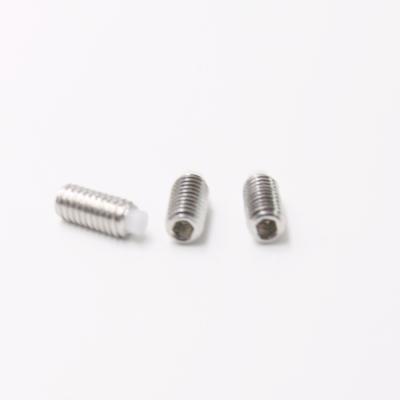 China Carbon Steel Flat Hex Plastic Socekt Tip Dog Point Worm Set Screw for sale