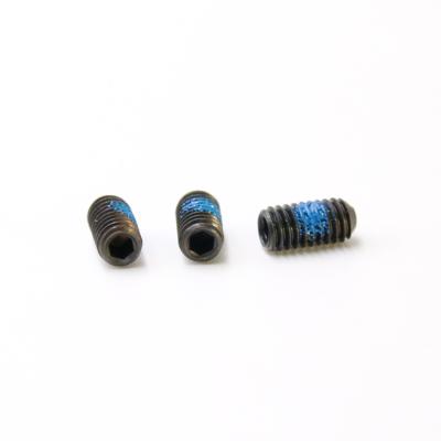 China DIN913 m5 Carbon Steel Flat Black Thread Cup Point Worm Locked Screw for sale