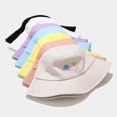 China Bulk Embroidery Logo Bucket Hats Custom Wholesale Fashion Plain Sunshade Bucket Hat Summer Men Women Sun Hat for sale