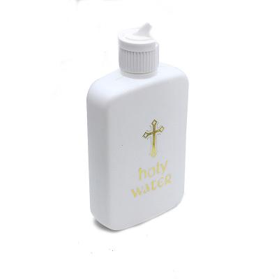 China Komi 2022 Religious Wholesale Cross Plastic Easter Flip Top Holy Water Bottle Supplies 100ml Religious for sale