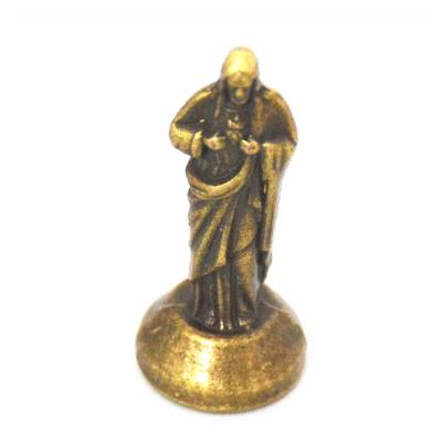 China Retro Decoration Christian Jewelry Accessories Statue of Jesus Portrait Decoration Creative Alloy Church of Jesus for sale