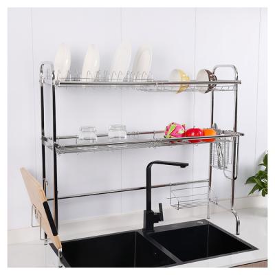 China Tasteless Easy Cleaning Economic Viable Standing Type Multi-Layer Dish Rack For Kitchen Countertop And Utensil Rack for sale