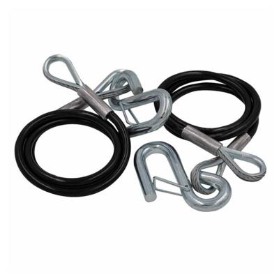 China Trailer coiled trailer safety hitch cable for sale