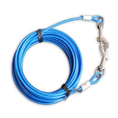 China Stocked Dog Tie Out Cable for Camping 50ft Portable Overhead Trolley System for Dog tie out leash  Outdoor for sale