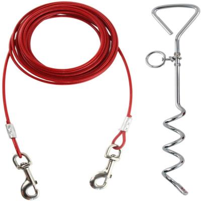 China Dogs 20FT Long Dog Lead with Dog Yard Stake for sale