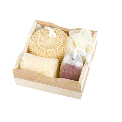 China Eco - Friendly Promotional Natural Material Bath Sets Bath Gift Sets Spa for sale