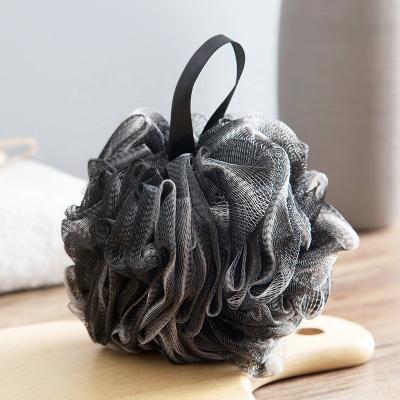 China EXFOLIATING 60g Bamboo Charcoal Bath Scrub Shower Loofah for sale