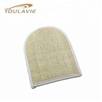 China 22*17cm Warmest Eco-friendly Natural Loofah Baby Bath Glove for sale