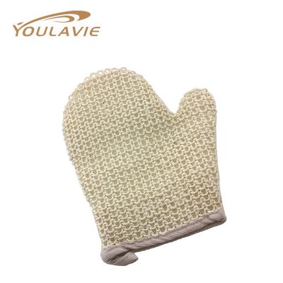 China Eco-friendly Organic Sisal Washcloth Exfoliating Massage Circulation And Skin Care Sponge Mitt for sale