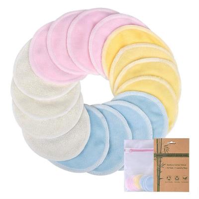 China Eco-friendly zero waste make up pads wipe off face eye makeup and apply cleansing toner for sale