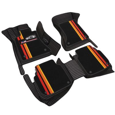 China Easy Cleaned High Quality Multi Colored Customized Leather Car Decoration Mats Use For B M W3 Series 318i 320li GT320i for sale